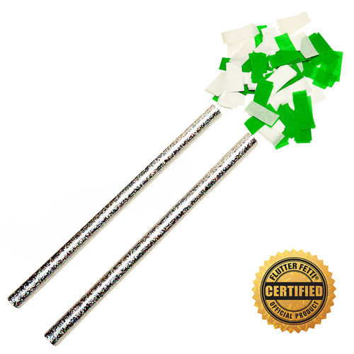 14" Flutter FETTI® Confetti Sticks - Hand Flick Confetti Cannon (Custom Colors) - U.S Patent Pending 