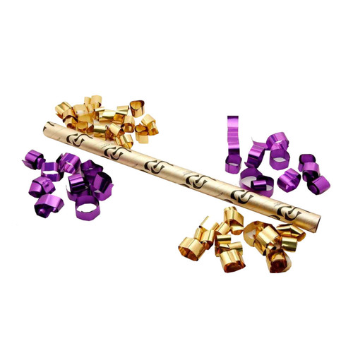 18” Hand Flick Cannon/w 32 Flameproof Metallic 6” FETTI® Strips NO Co2 Required