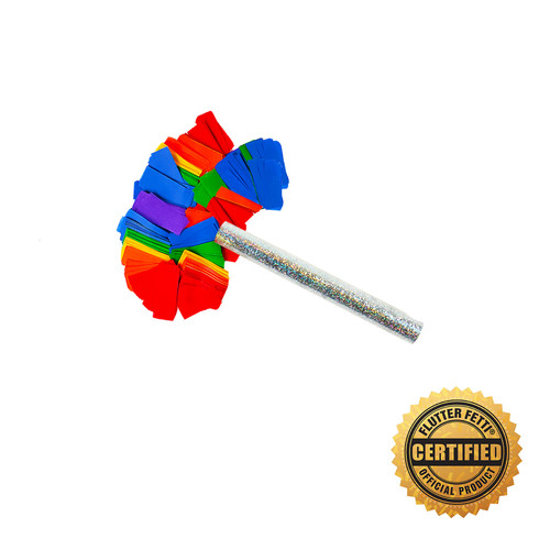 9" "Hand Flick" Tube With Tissue Flutter FETTI® (Custom Color) 