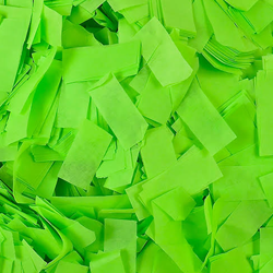 Confetti Streamers: Flashy Green Metallic+Tissue Layers Split