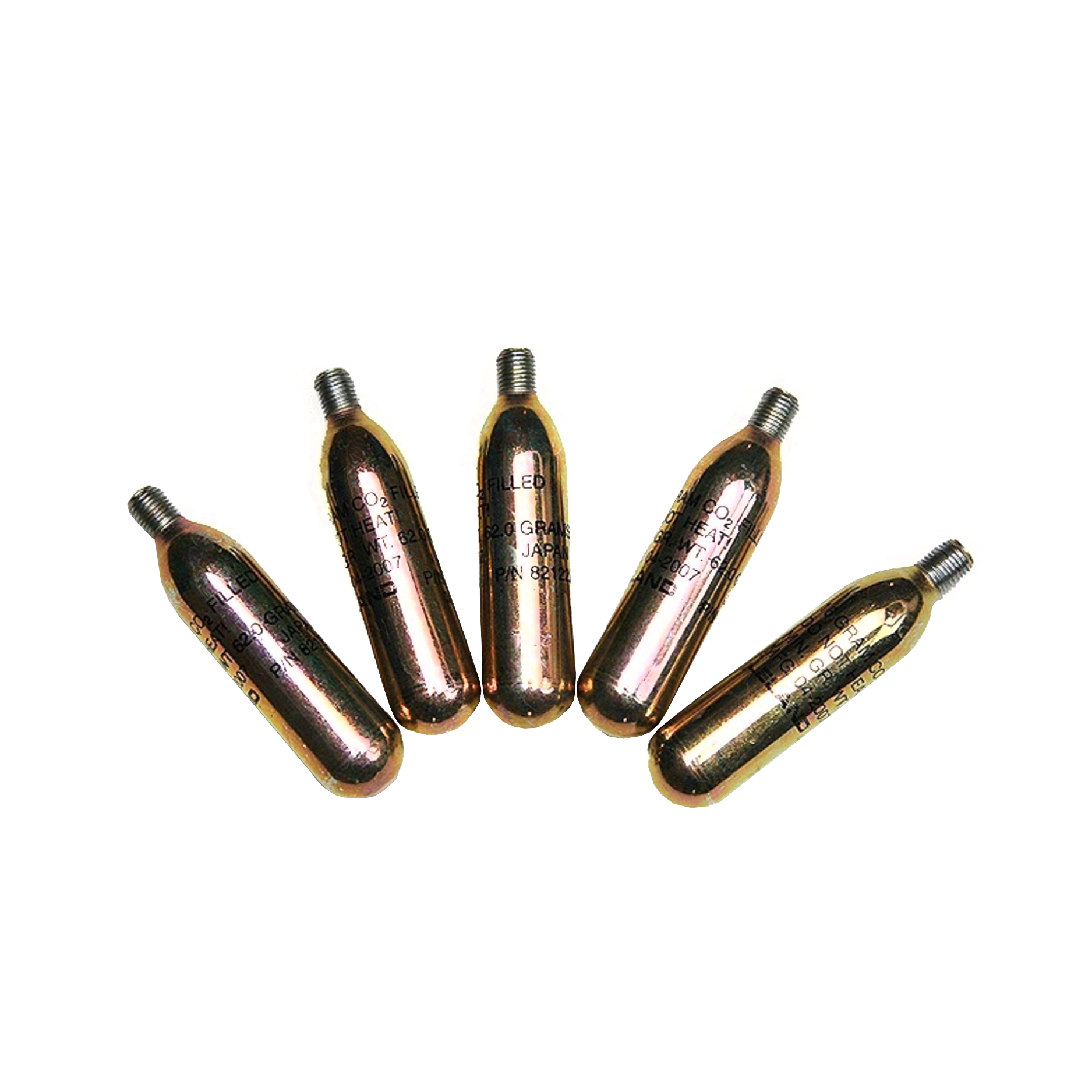 16 Gram Threaded Co2 Cylinders for use in our U.S. Patented trigger units in our Co2 cannons.