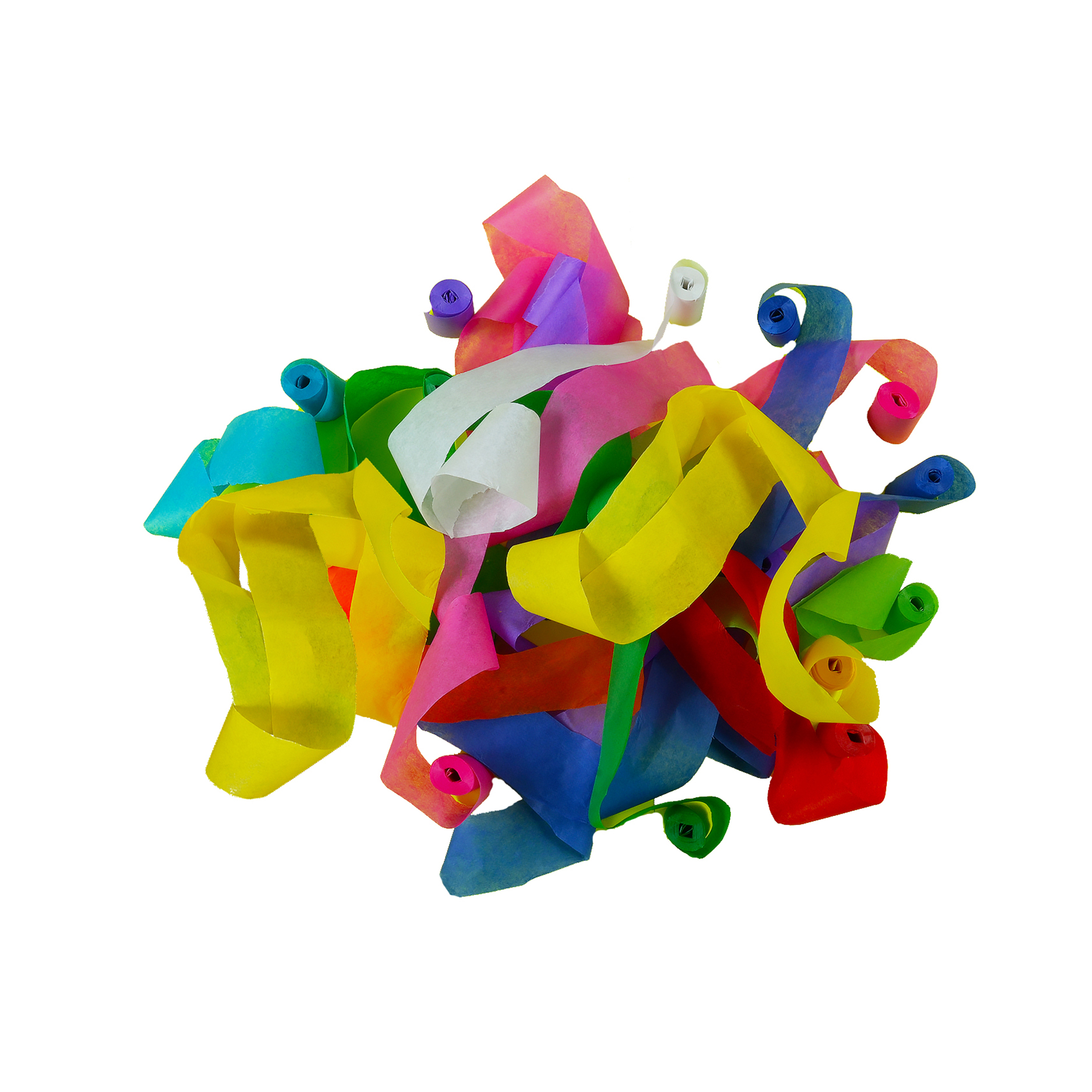 2" x 40' Biodegradable & Flame Proof Tissue Streamers for Co2 Launchers/15 Per Bag