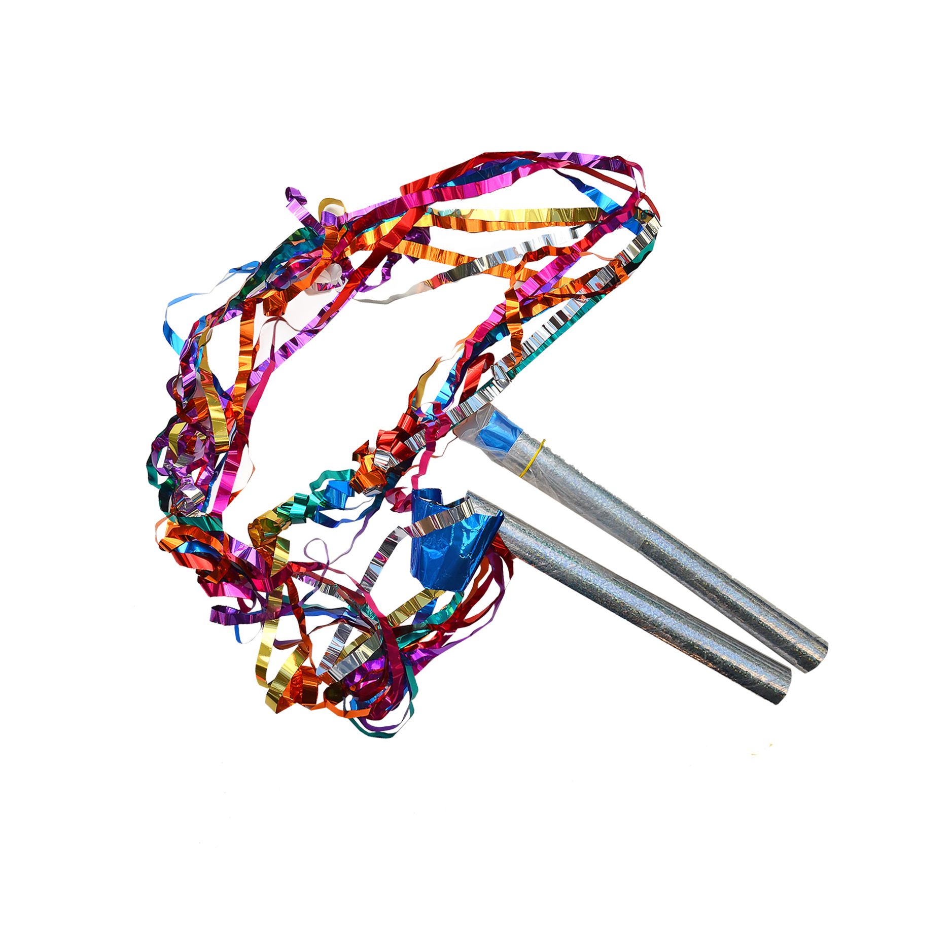 Finger Slingers Patent #7,666,056 10 Flameproof Metallic Streamers Attached to a Tube. Offering NO CLEAN UP