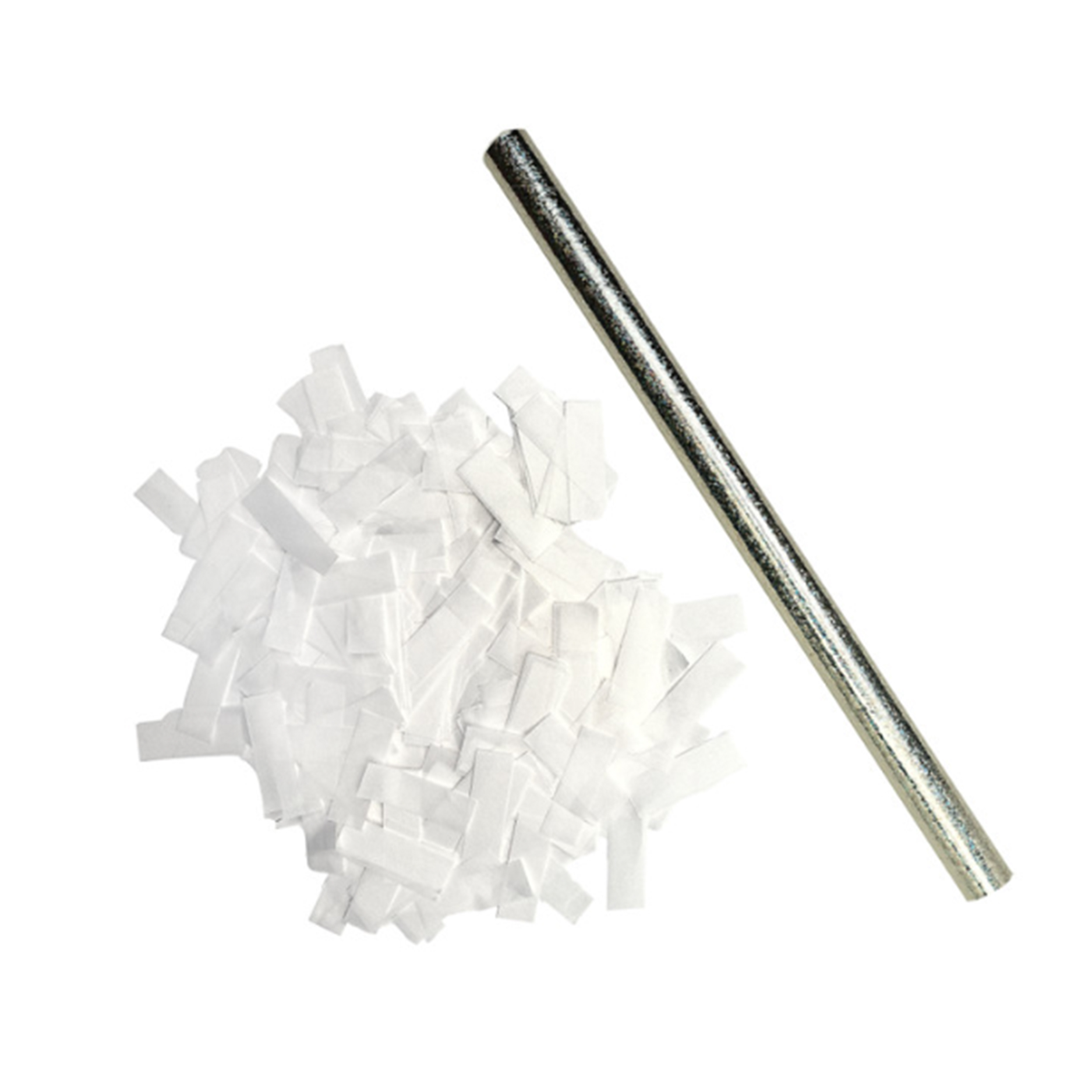 14" Hand Flick Confetti Cannon w White Water-Soluble Instant Dissolve Confetti 14" Hand Flick Confetti Cannon w White Water-Soluble Instant Dissolve Confetti