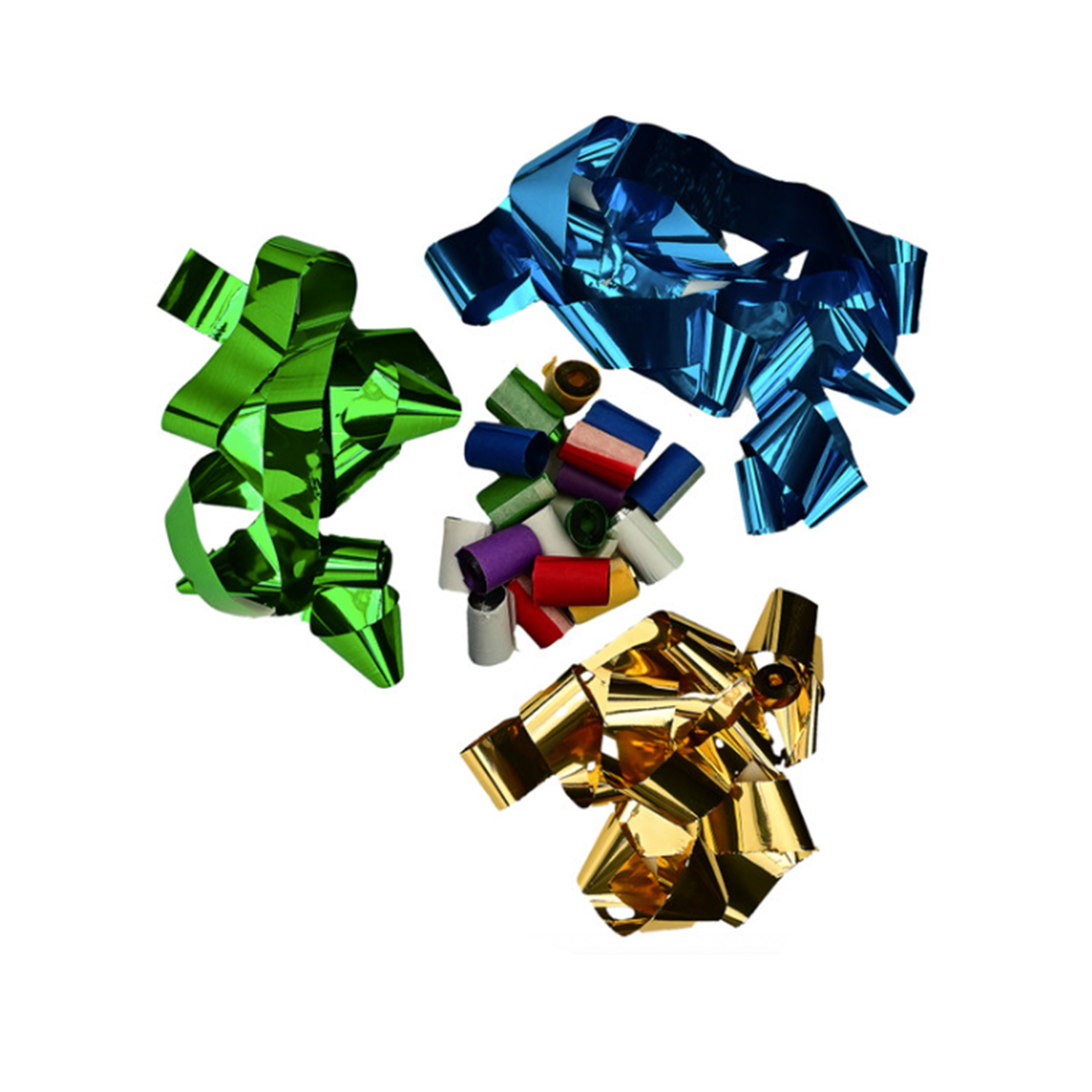 1.5" x 30' Flameproof Custom Colored Metallic Stadium Streamers/20 Per Bag 1.5" x 30' Flameproof Custom Colored Metallic Stadium Streamers/20 Per Bag