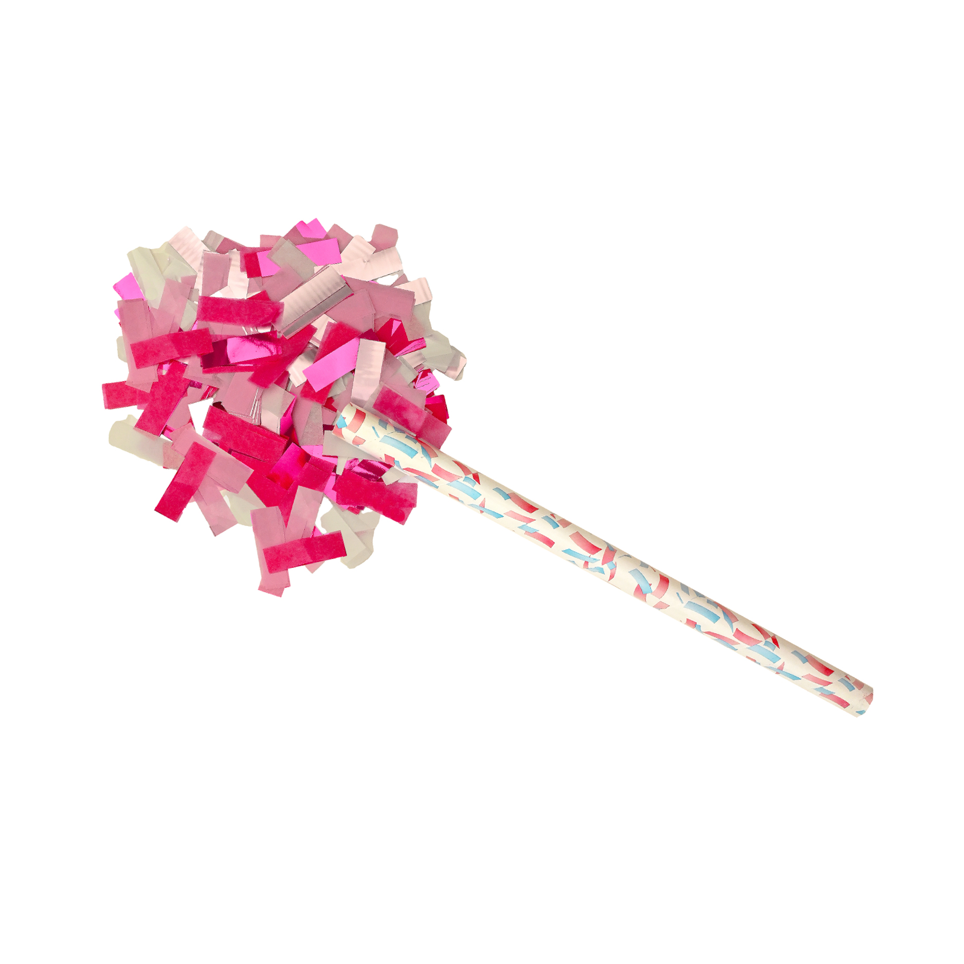14" Hand Flick Girl Gender Reveal Cannons w/ a Combination of 75% Biodegradable & Flameproof Tissue & 25% Flameproof Metallic Confetti 14" Hand Flick Girl Gender Reveal Cannons w/ a Combination of 75% Biodegradable & Flameproof Tissue & 25% Flameproof Metallic Confetti