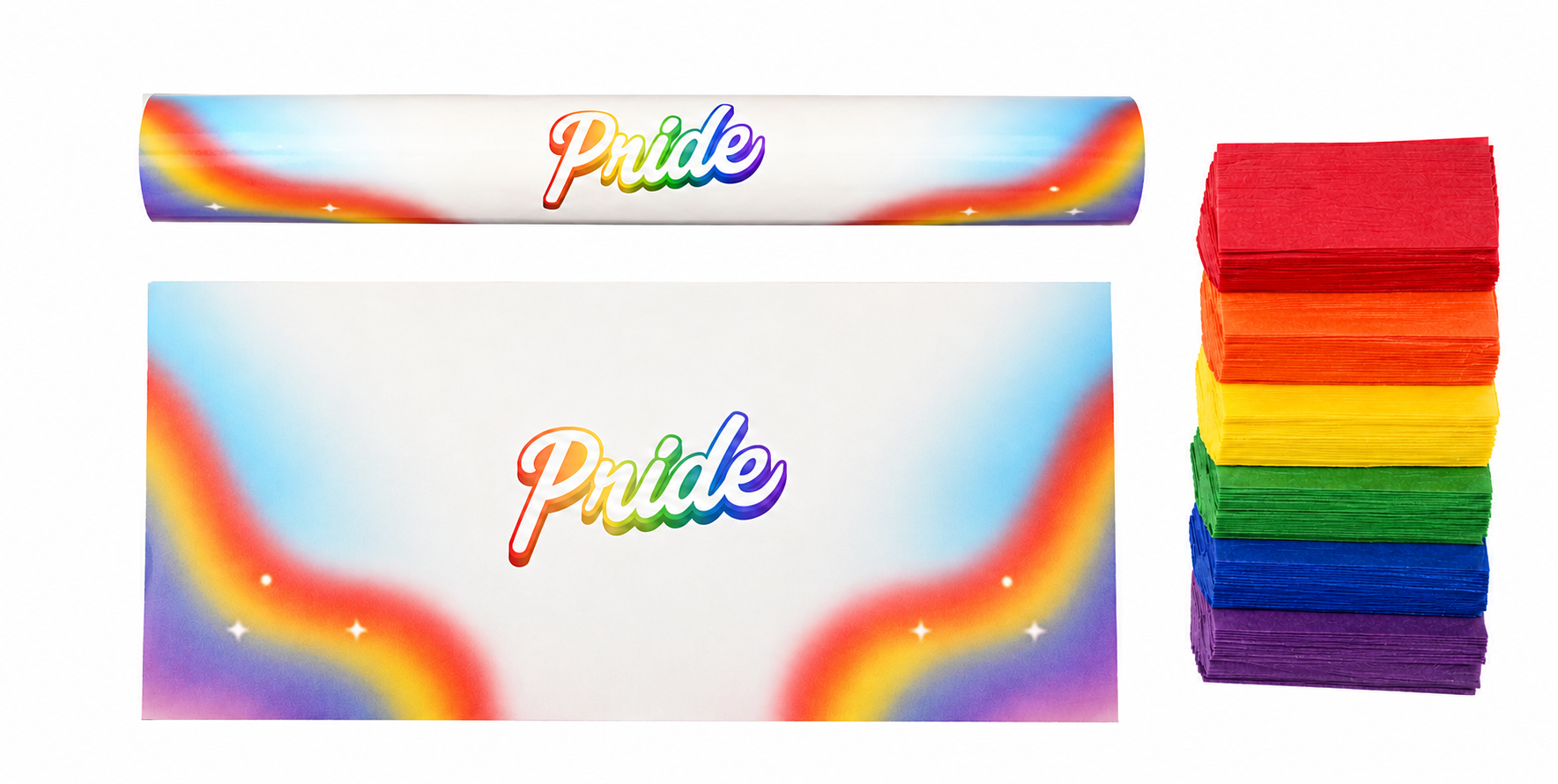 6" Pride Hand Flick Confetti Cannon