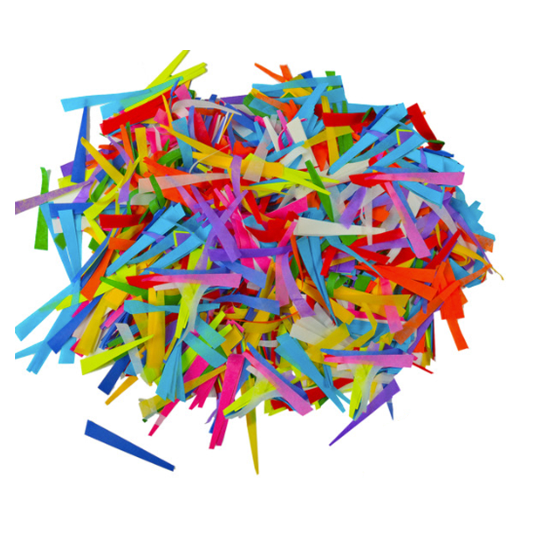 Triangular Shaped Biodegradable & Flameproof Tissue Corkscrew Confetti  Whirly bird effect. Triangular Shaped Biodegradable & Flameproof Tissue Corkscrew Confetti  Whirly bird effect.