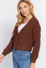 Long Slv V-neck Sweater Cardigan  -41141