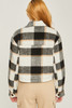 Yarn Dyed Plaid Button Up Jacket-42355