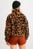 Leopard Teddy Zip-up Two Pocket Jacket-42404