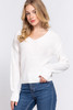 Dolman Slv Strappy Open Back Sweater        -42569