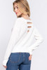 Dolman Slv Strappy Open Back Sweater        -42569