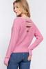 Dolman Slv Strappy Open Back Sweater        -42571