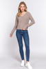 Dolman Slv Strappy Open Back Sweater        -42572