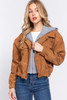 Long Slv Hoodie Corduroy Jacket            -42573