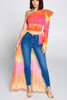 Tie Dye One Shoulder Top-32197