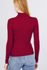 Turtle Neck Viscose Rib Sweater-32270