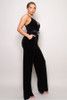 Samba Rhinestone Belt Velvet Jumpsuit-42684