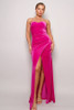 Strapless Sweetheart Maxi Velvet Dress-42688