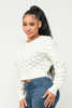 Checker Sweater Top-42715