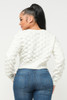 Checker Sweater Top-42715