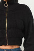 Michelin Sweater Top W/ Front Zipper-42716