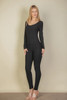 Ribbed Scoop Neck Long Sleeve Jumpsuit-42731