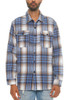 Men's Checkered Soft Flannel Shacket-42777