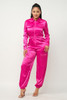 Front Zipper Pockets Top And Pants Jumpsuit-42962