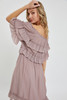 Off Shoulder Ruffle Dress-43065