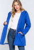 Fleece Lined Fur Hoodie Utility Jacket            -43017