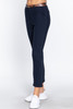 Cotton-span Twill Belted Long Pants          -43002
