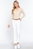 Cotton-span Twill Belted Long Pants          -42999