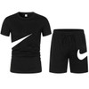 New Men's T-shirt and Shorts Two-piece Sportswear Run Fitness Basketball Uniform