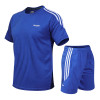 Plus Size Football Suits Neon Green Sport Gym T-shirts Shorts Running Sets