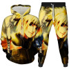 Men's Lion Custom Hoodie Made TrackSuit Sweat Suits 3D Print Two Piece Pant Set