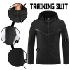 OEM High Quality Men's Outfit Cotton Sweat Suit Zipper Tracksuit Two-piece Set