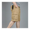 Essential Item Men's Workwear Shorts with Mulity Pockets Knee-length Cargo Pants