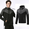 Men's Zipper Hoodies Sportswear Casual Solid Sweatshirt Winter Tracksuits Jacket