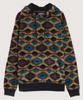 Aztec Diamond Print Hoodie-43261