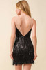 Fringe Sequin Bra Top Bodycon Party Dress-43291