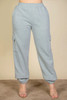 Plus Size Side Pocket Drawstring Waist Sweatpants-43296
