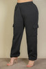 Plus Size Side Pocket Drawstring Waist Sweatpants-43299