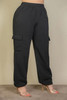 Plus Size Side Pocket Drawstring Waist Sweatpants-43299