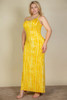 Plus Size Tie Dye Printed Cami Bodycon Maxi Dress-43306