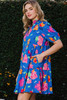 Floral Printed Tiered Mini Dress-43334