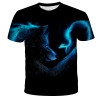Customized Logo Reflective Men's Short Tracksuit Summer 3D Sublimation T-Shirt