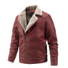 Men's Shearling Bomber Flying Pilot Motorcycle Asymmetrical Leather Jackets