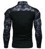 Custom Quick Drying Camo Long Sleeves T-Shirts Men's Stand Collar Tactical Shirt